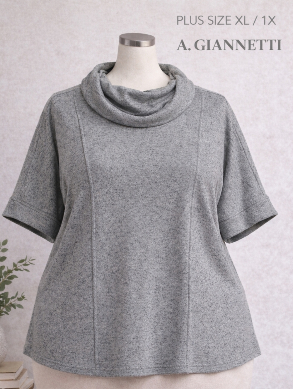 A. GIANNETTI DOLMAN COWL NECK SWEATER